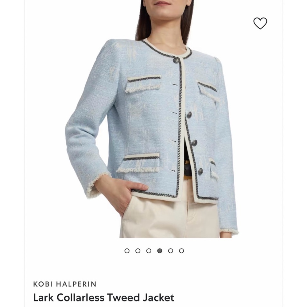 Kobi Halperin Light Blue Tweed Jacket